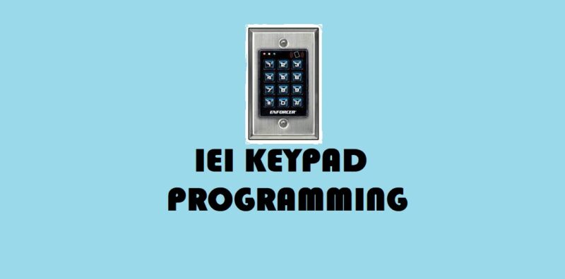 IEI Keypad programming